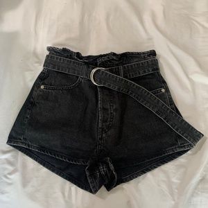 Cute black mini short
